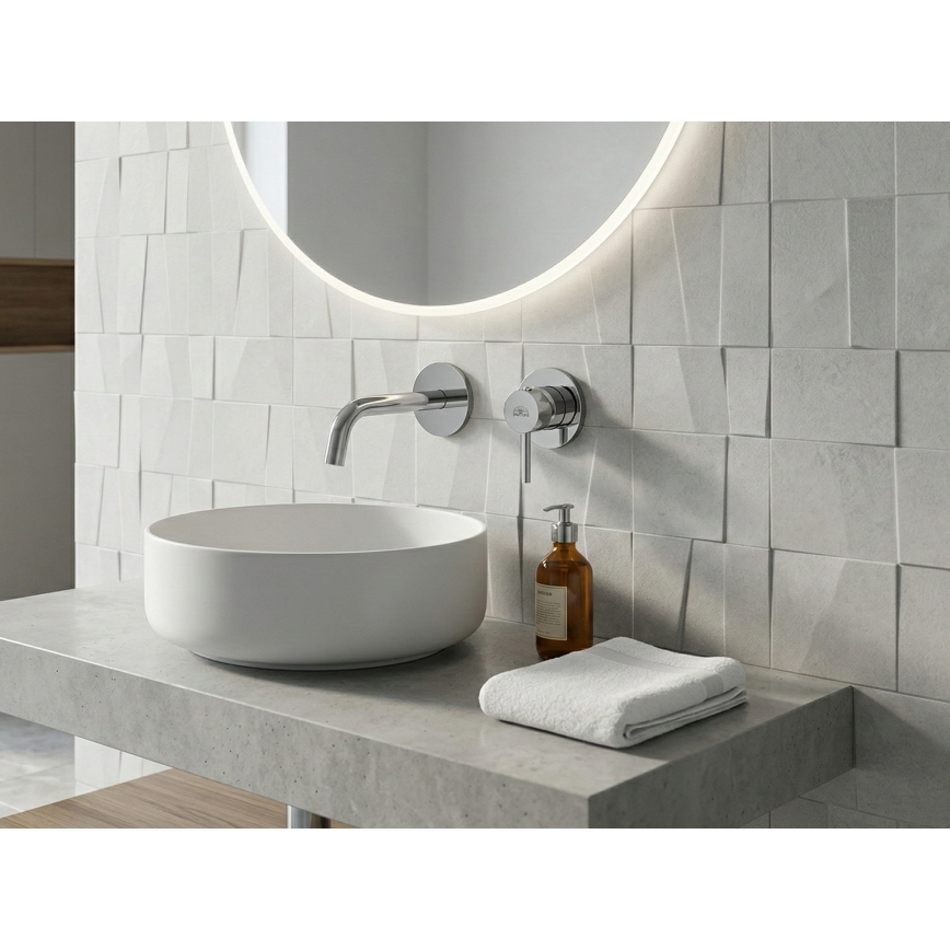 Paffoni - Grifo de lavabo para instalación empotrada LIGHT cromo brillante