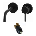 Paffoni - Grifo de lavabo para instalación empotrada LIGHT negro