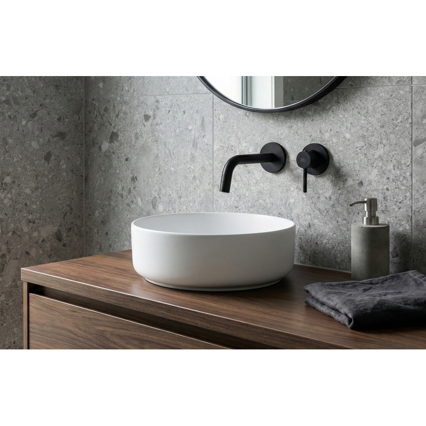 Paffoni - Grifo de lavabo para instalación empotrada LIGHT negro