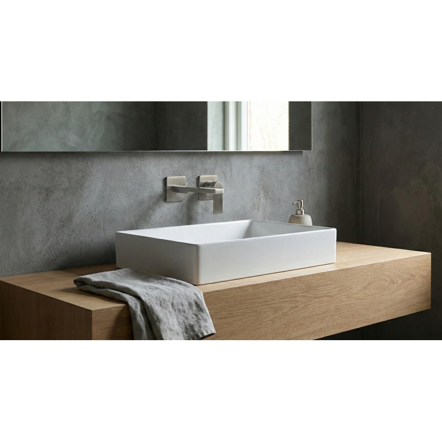 Paffoni - Grifo de lavabo para instalación empotrada TANGO, acero inoxidable