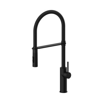 Paffoni - Grifo para fregadero con caño extraíble LIGHT 52,5 cm negro