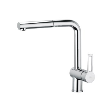 Paffoni - Grifo para fregadero con rociador extraíble RINGO 28,6 cm