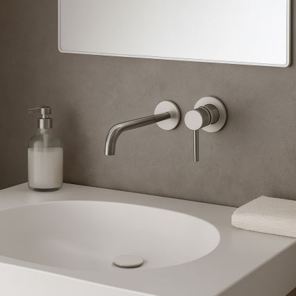 Paffoni - Grifo para lavabo de instalación empotrada LIGHT, cromo brillante