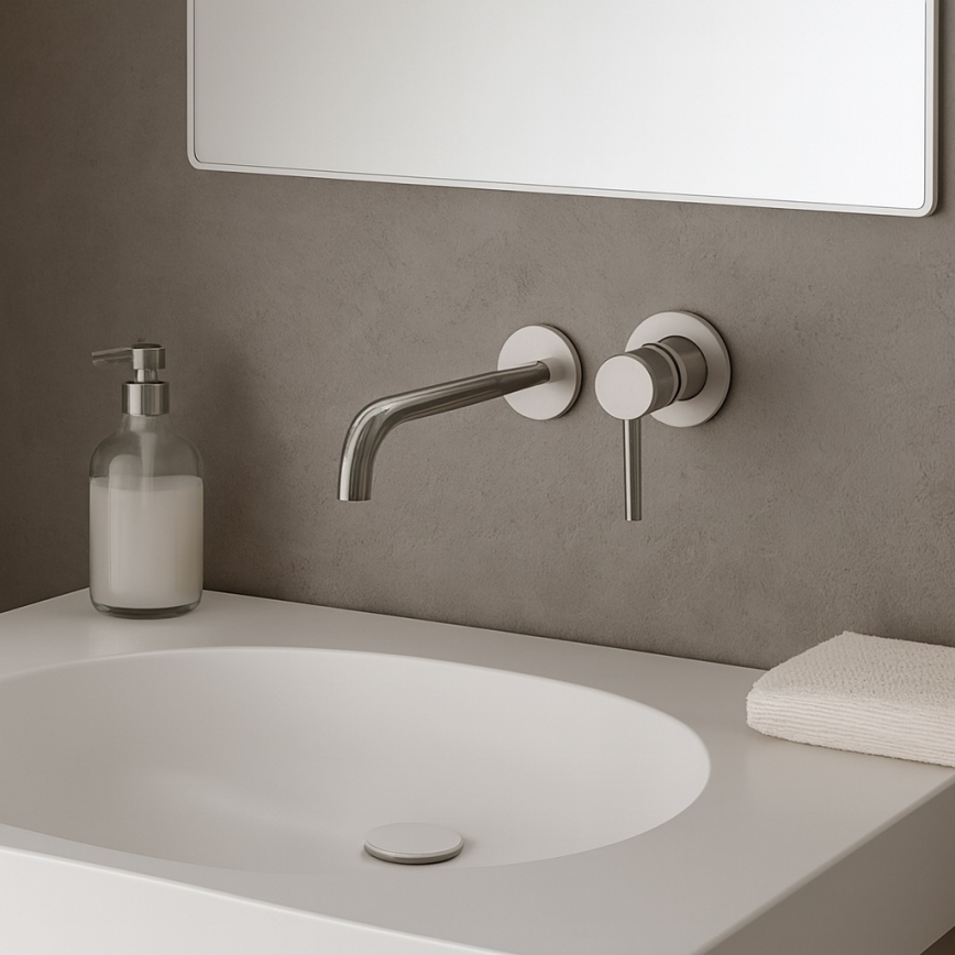 Paffoni - Grifo para lavabo de instalación empotrada LIGHT, cromo brillante