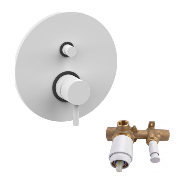 Paffoni - Mezclador de ducha para instalación empotrada LIGHT, cromo brillante