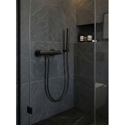 Paffoni - Set de ducha LIGHT con grifo, negro mate