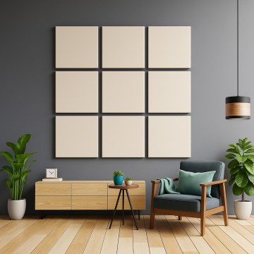 Panel acústico SILENCE 58x58 cm crema