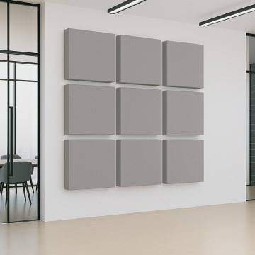 Panel acústico SILENCE 58x58 cm gris