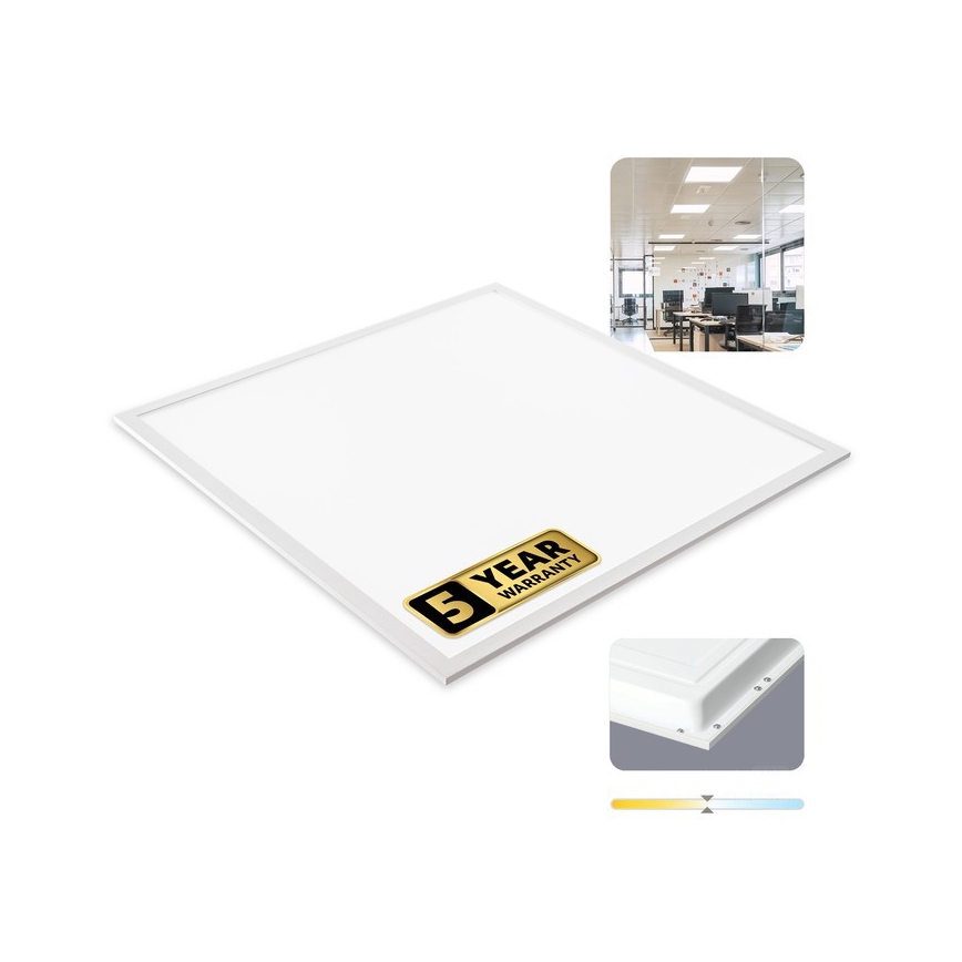 Panel LED empotrable DAVRO LED/40W/230V 4000K 59,5x59,5 cm blanco