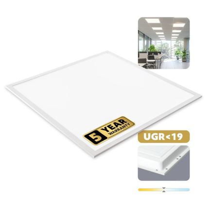 Panel LED empotrado DAVRO LED/40W/230V 4000K UGR19 59,5x59,5 cm blanco