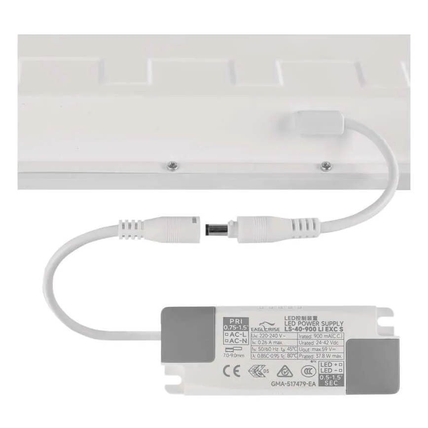 Panel LED empotrado DIXXO LED/36W/230V 4000K UGR19 60x60 cm blanco