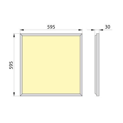 Panel LED empotrado OREGA PLUS 60 LED/40W/230V 4000K IP40