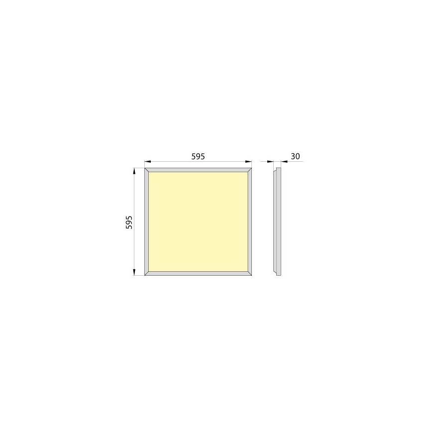 Panel LED empotrado OREGA PLUS 60 LED/40W/230V 4000K IP40