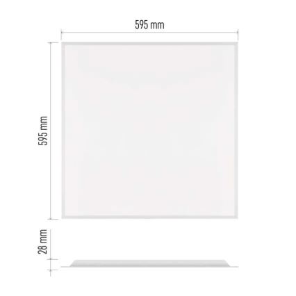 Panel LED empotrado para falso techo DIXXO LED/36W/230V 4000K 60x60 cm blanco
