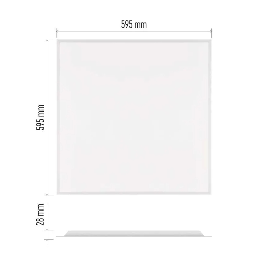 Panel LED empotrado para falso techo DIXXO LED/36W/230V 4000K 60x60 cm blanco