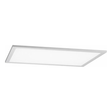 Panel LED RGBW regulable de superficie/13,5W/230V 3000-6500K 29,5x59,5 cm plateado + mando a distancia