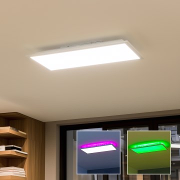 Panel LED RGBW regulable de superficie 22W/230V 2700-6500K 29,5x59,5 cm + mando a distancia