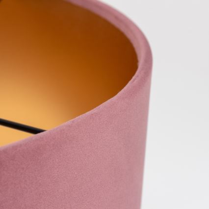 Pantalla de repuesto para lámpara de araña ZWIS, diámetro 38 cm, rosa/dorado