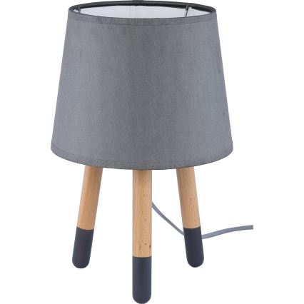 Pantalla de repuesto para lámpara de mesa LAMA E27 diámetro 19 cm gris