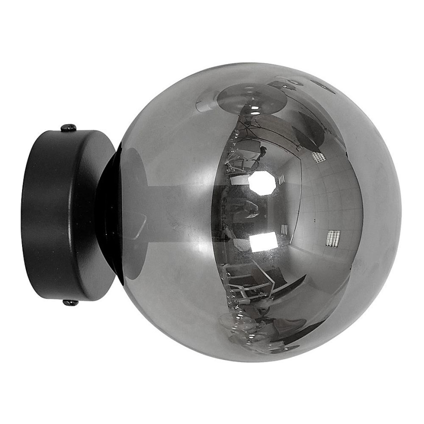 Pantalla de repuesto para lámpara de techo y aplique ROSSI diámetro 14 cm gris/humo