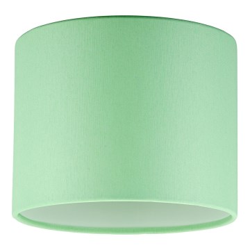 Pantalla de repuesto universal CILINDRO para portalámparas E27, Ø 20 cm — verde