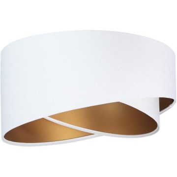 Pantalla universal GALAXY E27 diá. 45 cm blanco/dorado