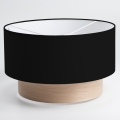 Pantalla universal KERIA, diámetro 50 cm, negra/beige