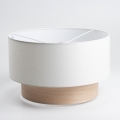 Pantalla universal KERIA Ø 50 cm blanca/marrón