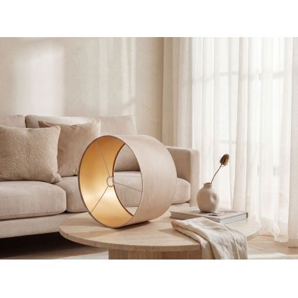 Pantalla universal STANDART E27 diá. 45 cm beige/dorado