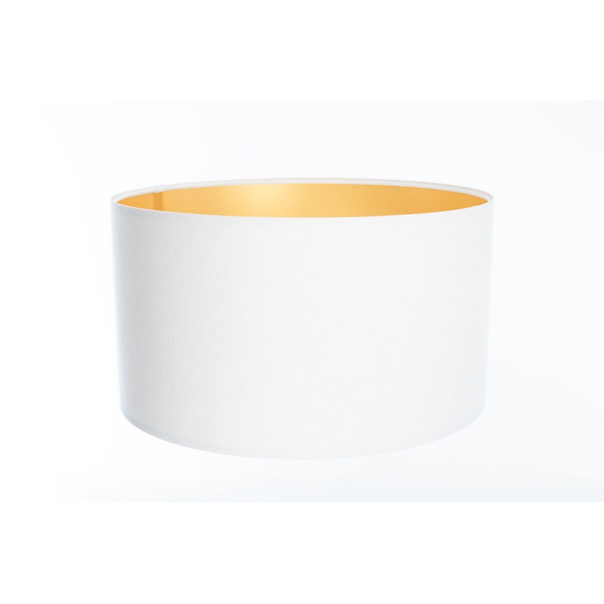 Pantalla universal STANDART E27 diá. 45 cm blanco/dorado