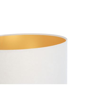 Pantalla universal STANDART E27 diá. 45 cm blanco/dorado