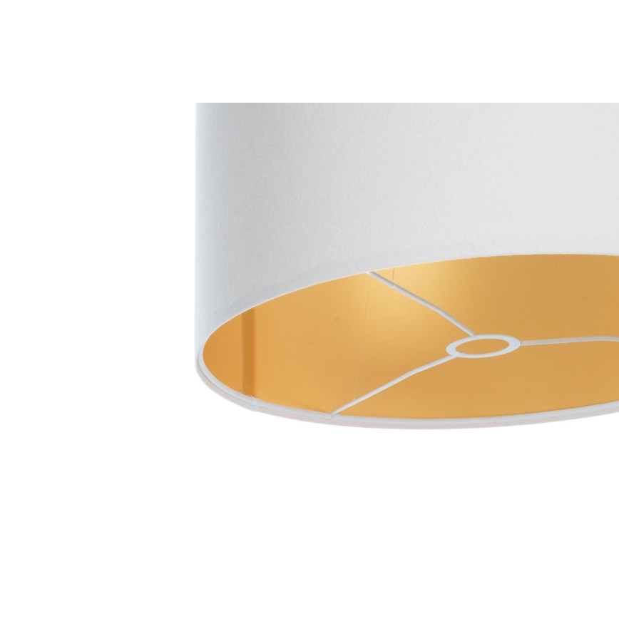 Pantalla universal STANDART E27 diá. 45 cm blanco/dorado