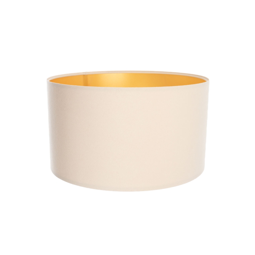 Pantalla universal STANDART E27 diá. 45 cm color crema/dorado