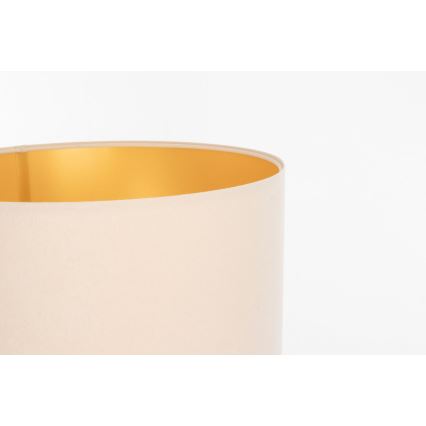 Pantalla universal STANDART E27 diá. 45 cm color crema/dorado