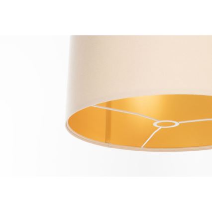 Pantalla universal STANDART E27 diá. 45 cm color crema/dorado