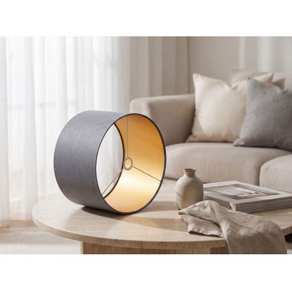 Pantalla universal STANDART E27 diá. 45 cm gris/dorado