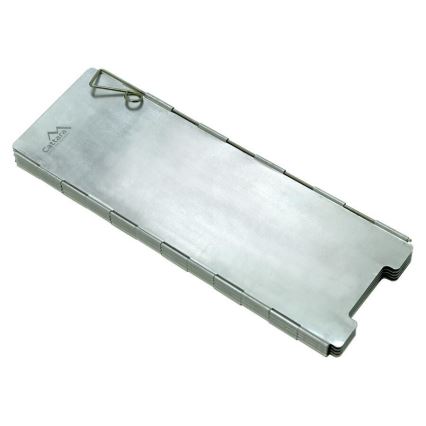 Paravientos para hornillo 24x67 cm cromo mate