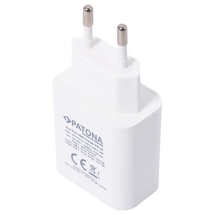 PATONA - Adaptador con salida USB y USB-C 18W Power delivery