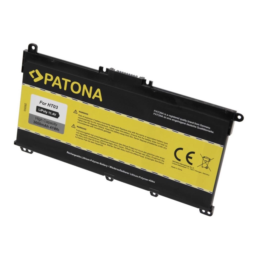 PATONA - Batería para HP Pavilion X360 14-BA serie 3400mAh Li-Pol 11,55V BK03 / BK03XL