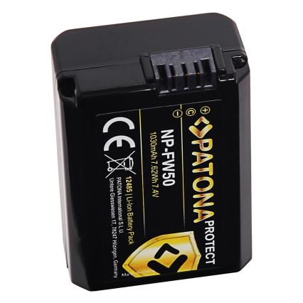 PATONA - Batería para Sony NP-FW50 1100 mAh Li-Ion Protect