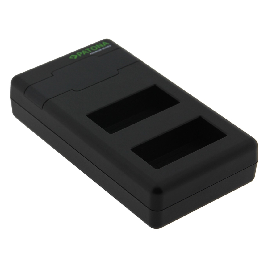 PATONA - Cargador rápido dual para Fuji NP-W126 + cable USB-C de 0,6 m