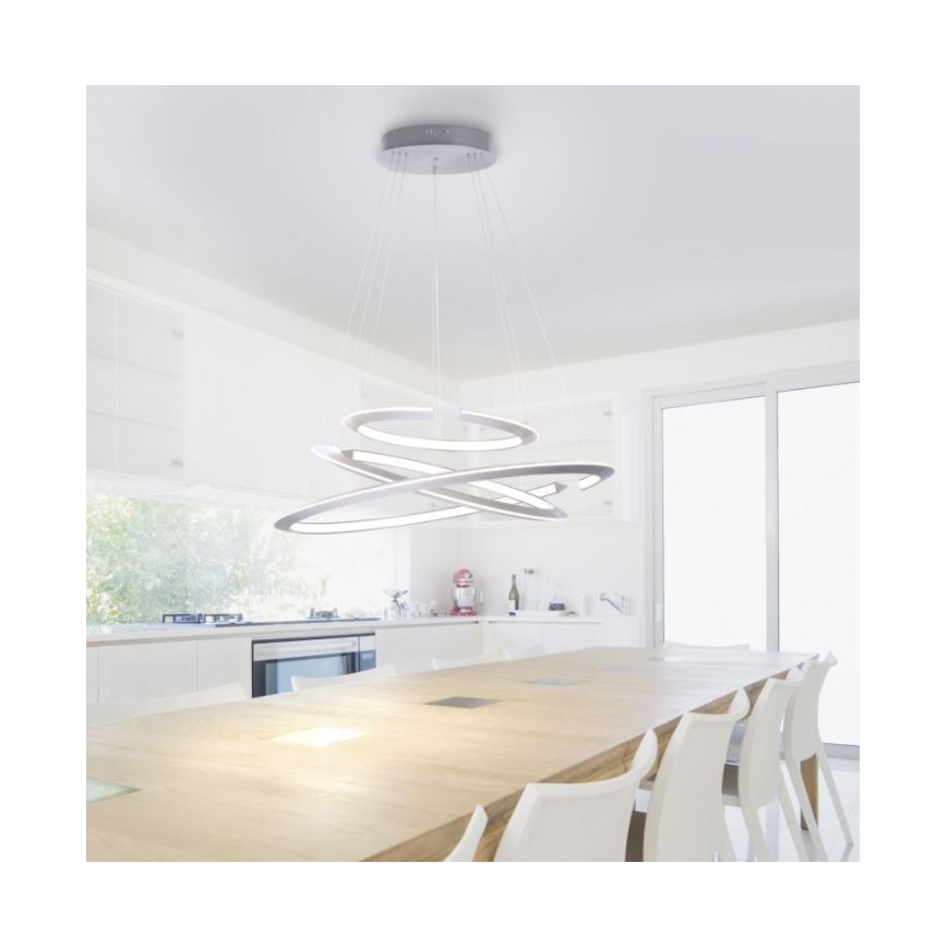 Paul Neuhaus 2493-55 - Lámpara colgante LED regulable con cable ALESSA 3xLED/38W/230V + mando a distancia