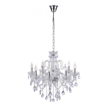 Paul Neuhaus 3081-00 - Lámpara colgante de cristal con cadena GRACIA 8xE14/40W/230V