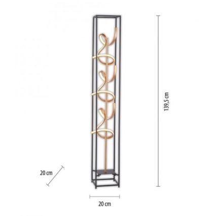 Paul Neuhaus 415-18 - LED Lámpara de pie regulable SELINA 3xLED/10,2W/230V