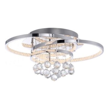 Paul Neuhaus 6267-17 - Plafón LED regulable ROTAZO LED/32W/230V diá. 45 cm cromo brillante