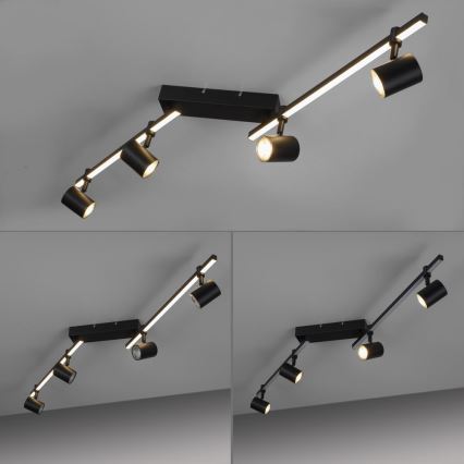 Paul Neuhaus 6525-18 - Foco LED empotrable BARIK 4xGU10/4,5W/230V + LED/10W
