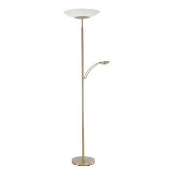 Paul Neuhaus 655-60 - Lámpara de pie LED regulable ALFRED LED/28W/230V+LED/4W/230V latón
