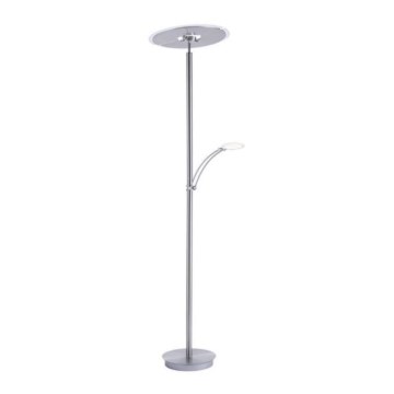 Paul Neuhaus 673-55 - Lámpara de pie LED regulable ARTUR 2xLED/21W/230V+LED/6W cromado brillante