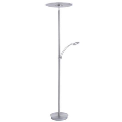 Paul Neuhaus 673-55 - Lámpara de pie LED regulable ARTUR 2xLED/21W/230V+LED/6W cromado brillante