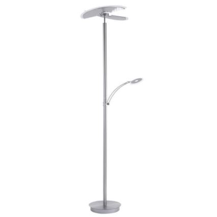 Paul Neuhaus 673-55 - Lámpara de pie LED regulable ARTUR 2xLED/21W/230V+LED/6W cromado brillante